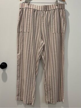 Toad&Co Multi-Striped Taj Hemp Pants XL